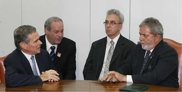 Entretien de M. Bernard Accoyer avec M. Luiz Incio Lula da Silva, Prsident de la Rpublique Fdrative du Brsil