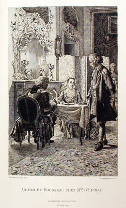Grimm et Rousseau chez Mme d'Epinay