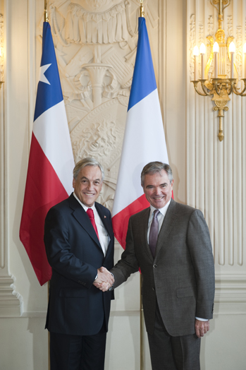 Entretien avec M. Sebastian Piñera, Président de la République du Chili, mercredi 20 octobre 2010