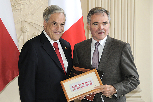 Entretien avec M. Sebastian Piñera, Président de la République du Chili, mercredi 20 octobre 2010