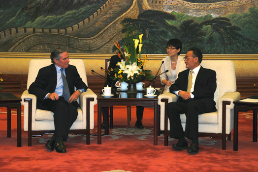 Rencontre avec M. Wu Bangguo, Président du Comité permanent de l’Assemblée populaire nationale de la République populaire de Chine (20 juin 2010)