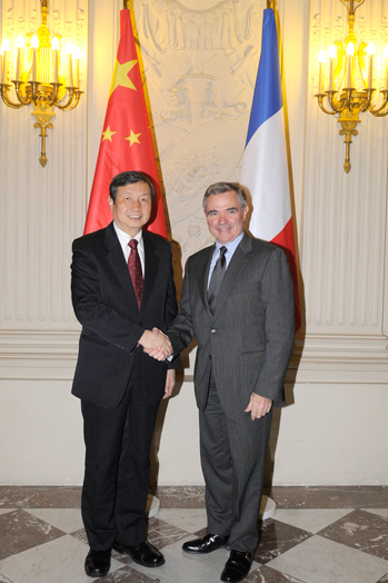 Assembl�e nationale - Entretien avec M. Ma Kai, Conseiller pour les affaires d'Etat de la R�publique populaire de Chine, mardi 30 novembre 2010