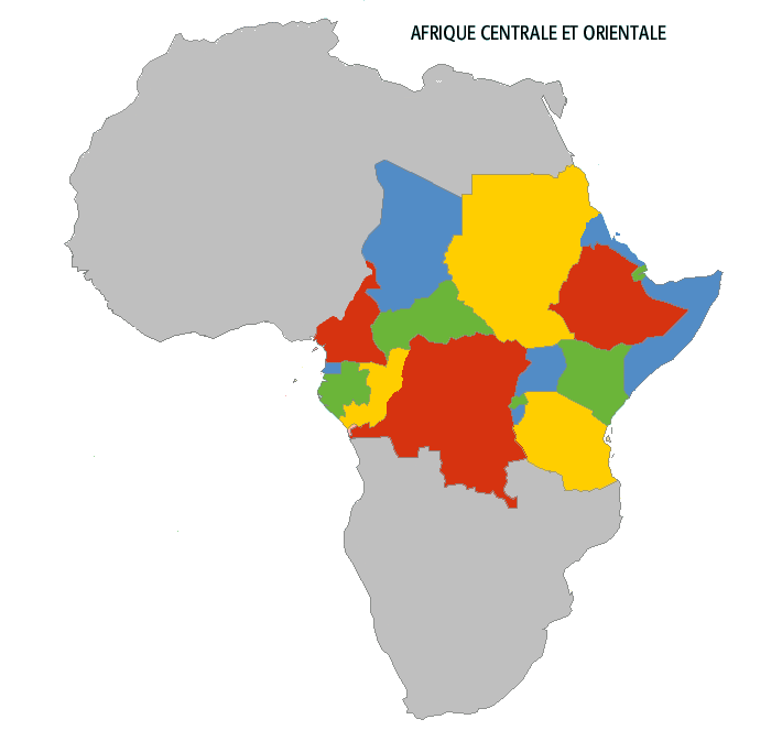 afrique centrale carte