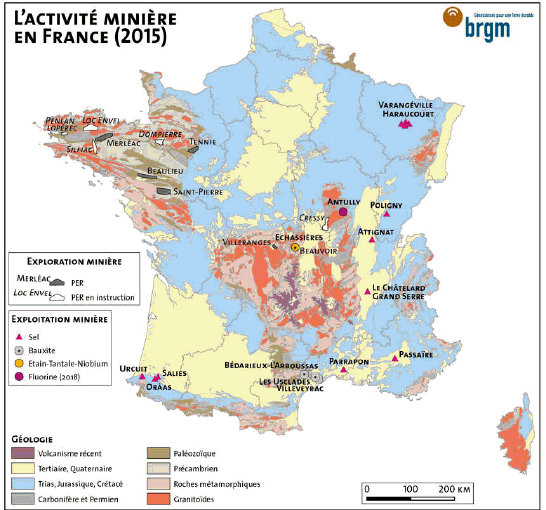 'activit minire en France (Donnes BRGM) - BRGM