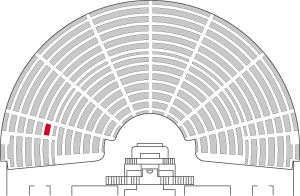 Numéro de la place occupée : 599 Numéro de la place occupée : 599