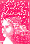 Reproduction du timbre postal Marianne