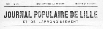Manchette du Journal Populaire de Lille