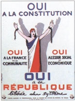 Rfrendum du 28 septembre 1958 : affiche pour le oui