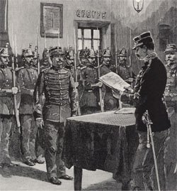 Notification de l'arr�t du conseil de guerre