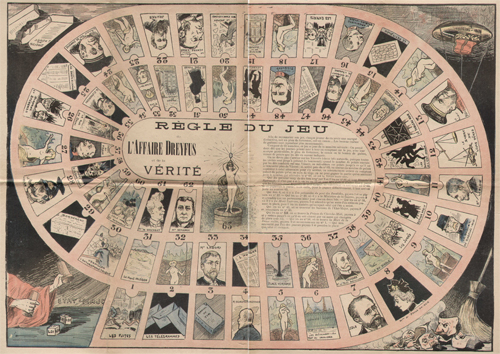 Jeu de l'oie : jeu de l'affaire Dreyfus et de la v�rit�