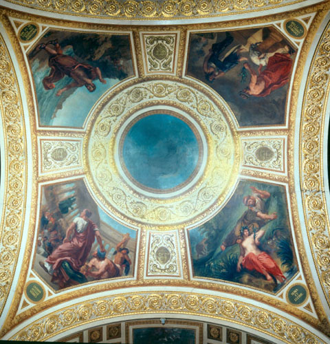 PLAFOND DE LA BIBLIOTH�QUE Peintures de Delacroix -  La L�gislation et l'Eloquence