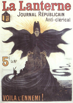  Voil l’ennemi , Affiche pour la revue La Lantern, 1902