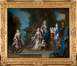 Runion dans un parc - vers 1720-1740 - Peintre Nicolas de Largillire