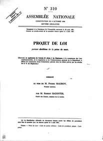 pourquoi la peine de mort a été abolie en france