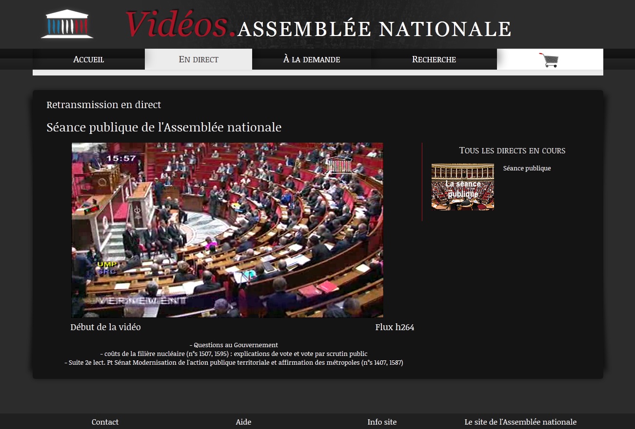 Le portail vidéo de l'Assemblée nationale