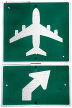panneau de signalisation : aéroport