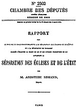 Rapport Briand, reproduction du rapport de 1905