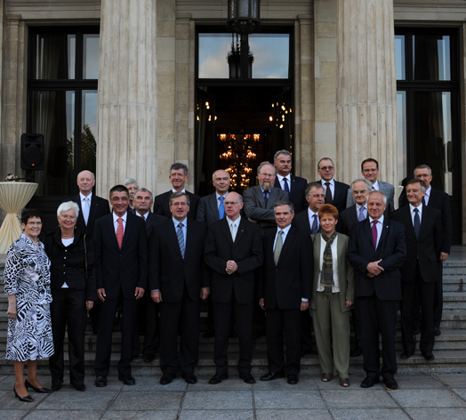 Rencontre trilatrale des Bureaux de l’Assemble nationale, du Bundestag et de la Dite polonaise - Dlgations franaise allemande et polonaise