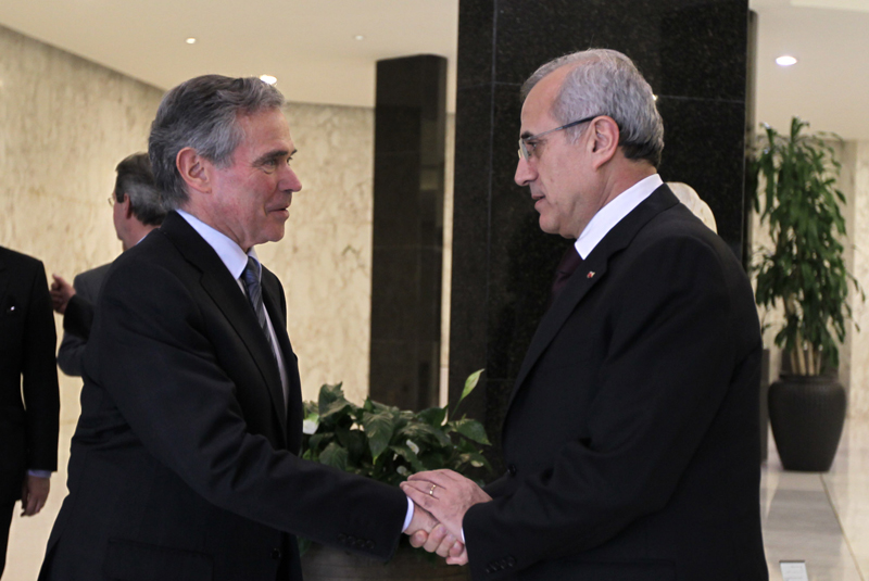 Entretien du Prsident de lAssemble nationale M. Bernard Accoyer avec M. Michel Sleiman, Prsident de la Rpublique