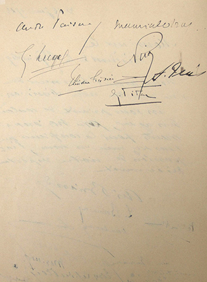 Lettre de démission de son septième gouvernement, adressée au Président Millerand le 12 janvier 1922. 