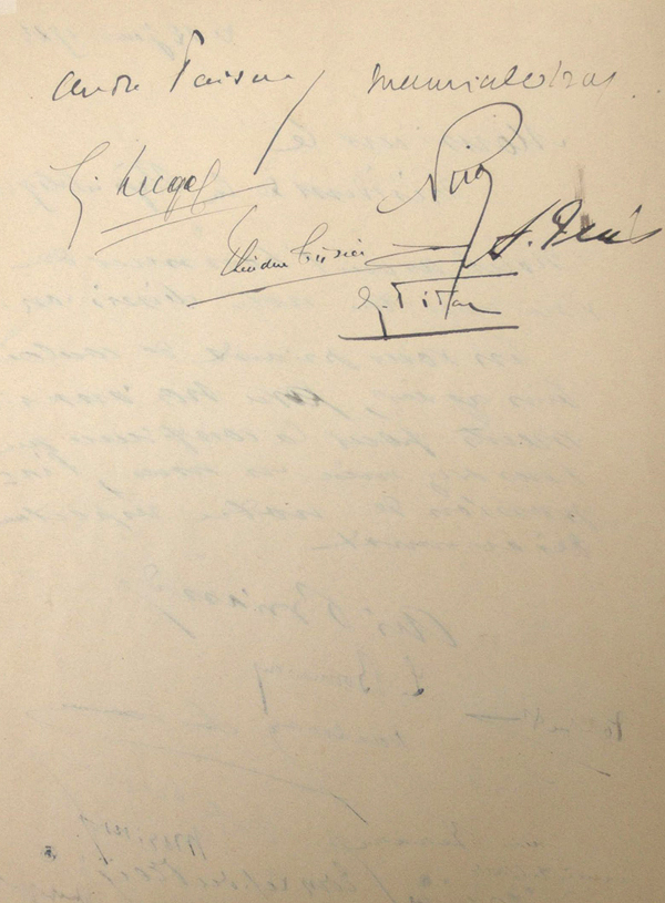 Lettre de dmission de son septime gouvernement, adresse au Prsident Millerand le 12 janvier 1922. 
