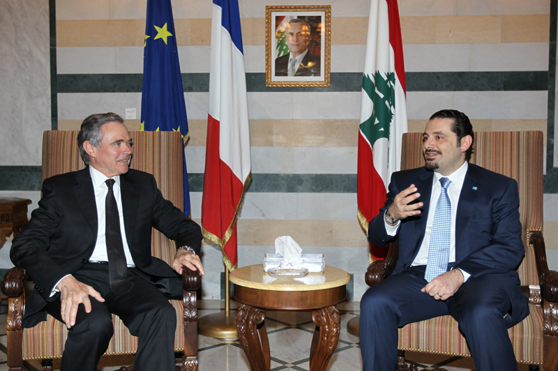 Entretien du Prsident de lAssemble nationale M. Bernard Accoyer avec M. Saad Hariri Prsident du Conseil des ministres Libanais
