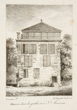 Maison dans laquelle J.J. Rousseau est n 