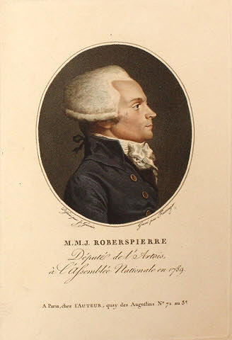 Portrait de Robespierre, député de l'Artois