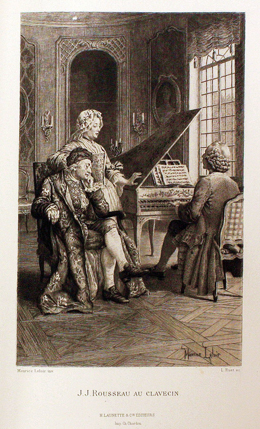 J.J. Rousseau au clavecin