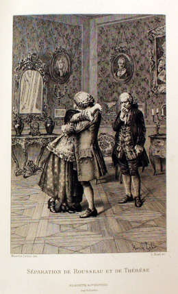 Séparation de J.J. Rousseau et de Thérèse  Levasseur