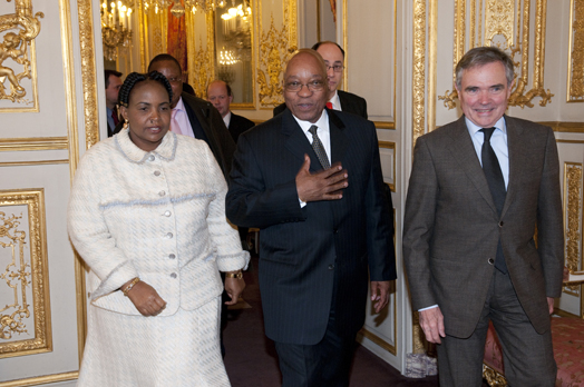 Assemble nationale - Entretien avec M. Jacob Zuma, Prsident de la Rpublique dAfrique du Sud, Jeudi 3 mars 2011
