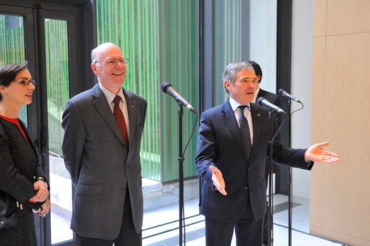 Confrence de presse des Prsidents Norbert Lammert et Bernard Accoyer