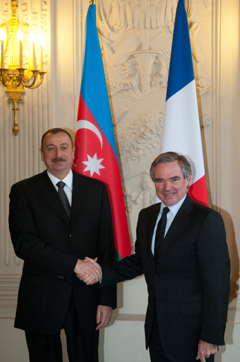 Assemble nationale - Entretien avec M. Ilham Aliyev, Prsident de la Rpublique d'Azerbadjan , Mercredi 9 dcembre 2009