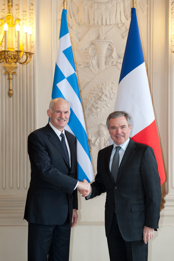 Assemble nationale - Entretien avec M. Georges Papandreou, Premier ministre de la Rpublique hellnique 