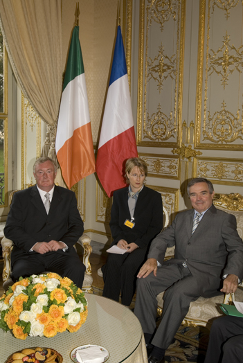 Assembl�e nationale - Entretien avec M. John O'Donoghue, Pr�sident de la Chambre des repr�sentants de la R�publique d'Irlande, lundi 8 octobre 2007