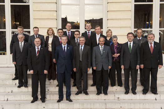 Djeuner  l’Htel de Lassay avec les 22 ministres europens de l’agriculture  l’occasion de la runion de Paris pour l’avenir de la PAC