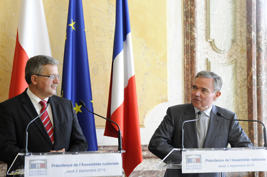 Entretien avec M. Bronislaw Komorowski, Prsident de la Rpublique de Pologne, Jeudi 2 septembre 2010 