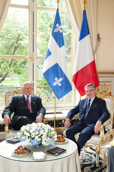 Entretien avec M. Jacques Chagnon, Pr�sident de l�Assembl�e nationale du Qu�bec, Mercredi 13 juillet  2011