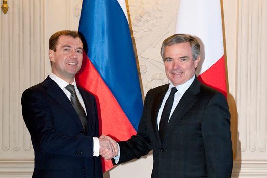Assemble nationale - Entretien avec M. Dimitri Medvedev, Prsident de la Fdration de Russie, mardi 2 mars 2010