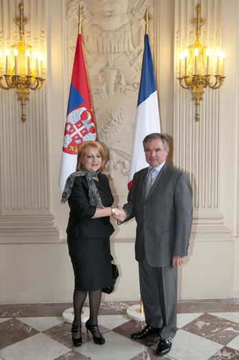Entretien avec Mme Slavica Djukic-Dejanovic, Prsidente de l’Assemble nationale de la Rpublique de Serbie, Mercredi 6 mai 2009 