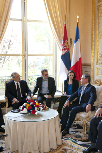 Assemble nationale - Entretien avec M. Boris Tadic, Prsident de la Rpublique de Serbie  - Jeudi 7 avril 2011