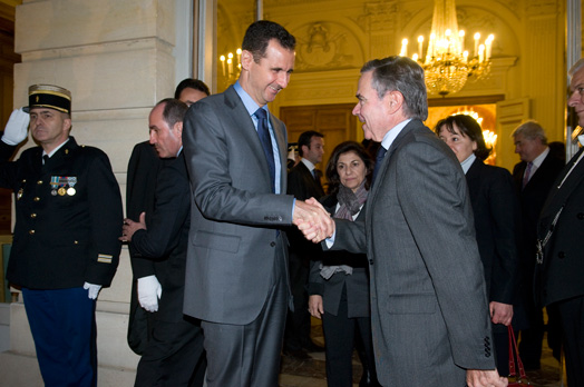 Entretien avec M. Bachar Al-Assad, Prsident de la Rpublique Arabe Syrienne, jeudi 9 dcembre 2010
