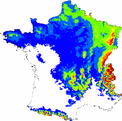 Rpartition du htre en 2050