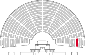 Numéro de la place occupée : 39 