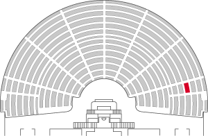 Numéro de la place occupée : 45 