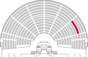 Numéro de la place occupée : 123 