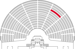 Numéro de la place occupée : 203 