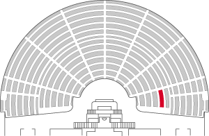 Numéro de la place occupée : 15 