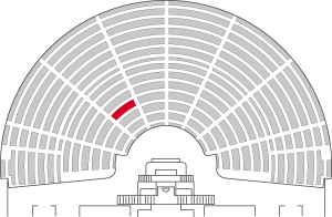 Numéro de la place occupée : 411 