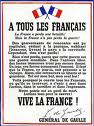 Affiche  tous les Franais ayant suivi l'Appel du 18 juin 